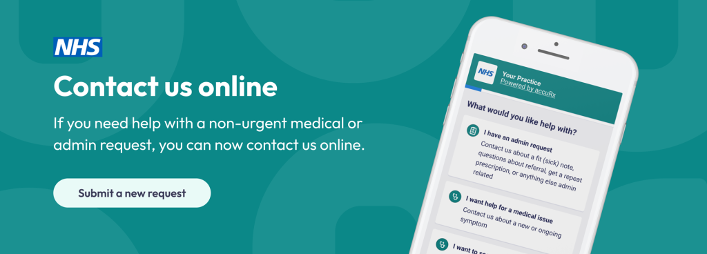 Contact us online - submit a new request image